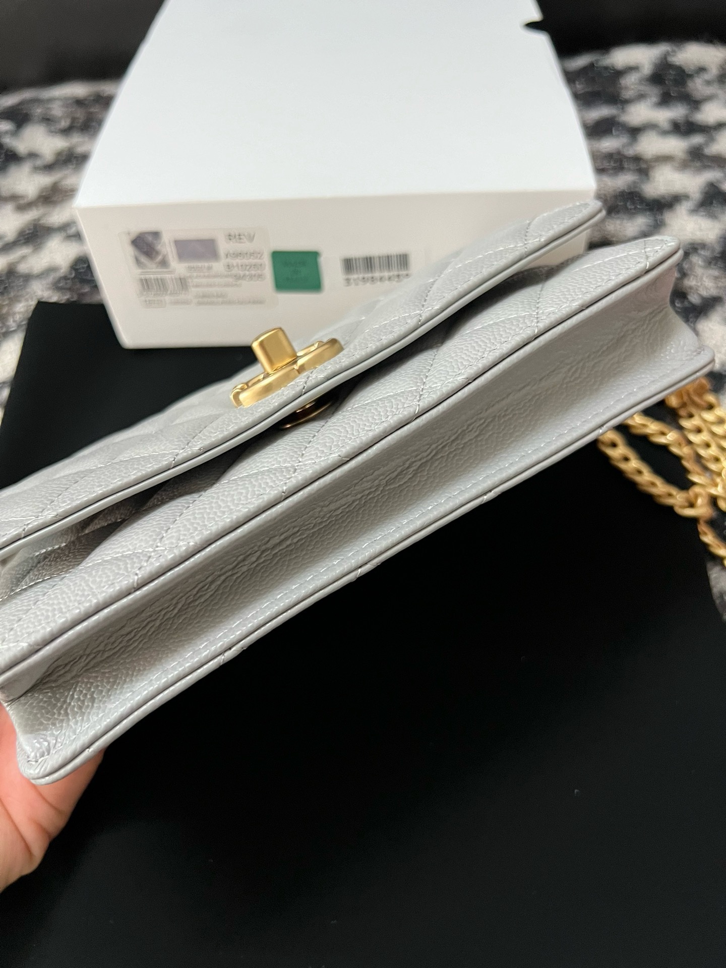 CHANEL WALLET ON CHAIN AP3971 gray