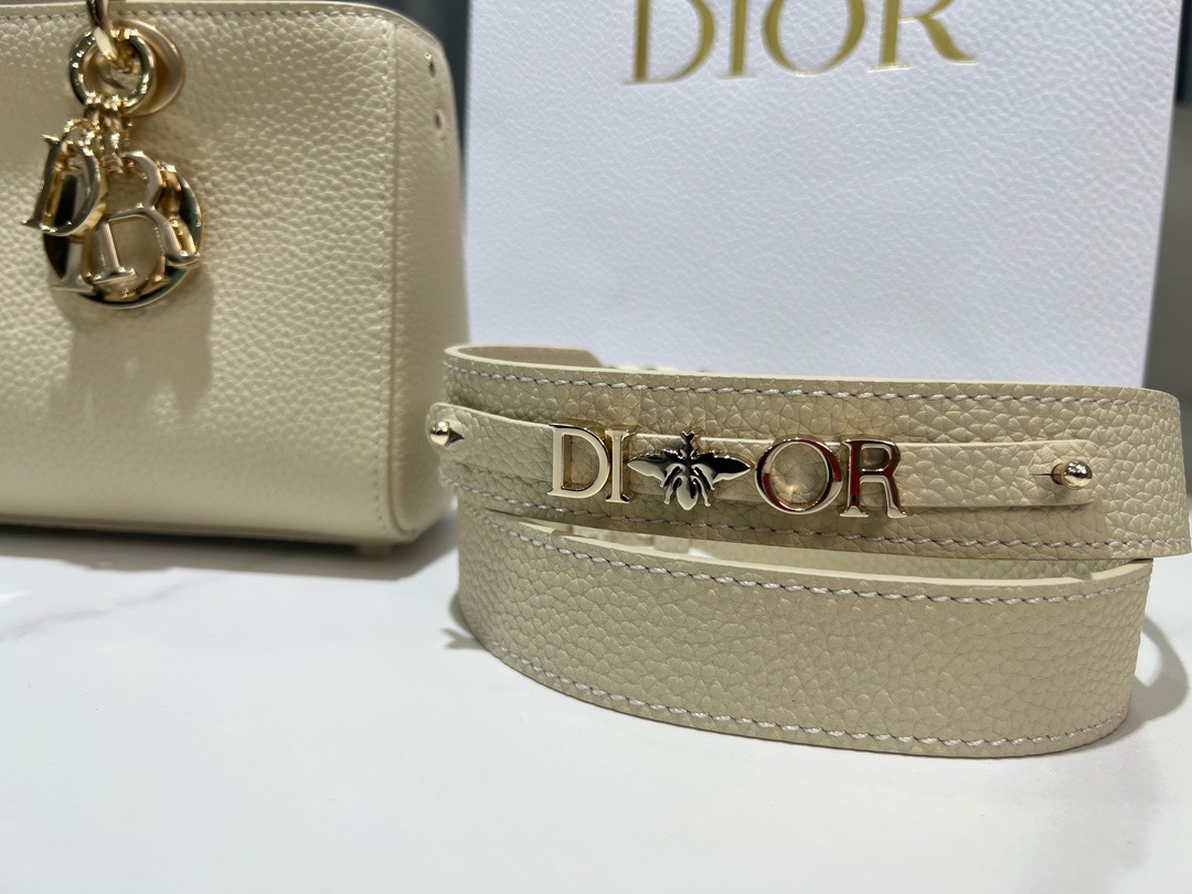 DIOR small Lady D-Sire My ABCDior Bag Bull Leather M11509T Naked