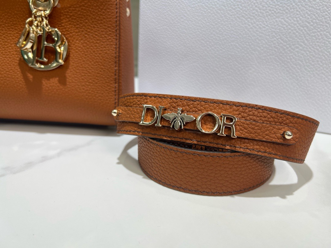 DIOR small Lady D-Sire My ABCDior Bag Bull Leather M11509T brown