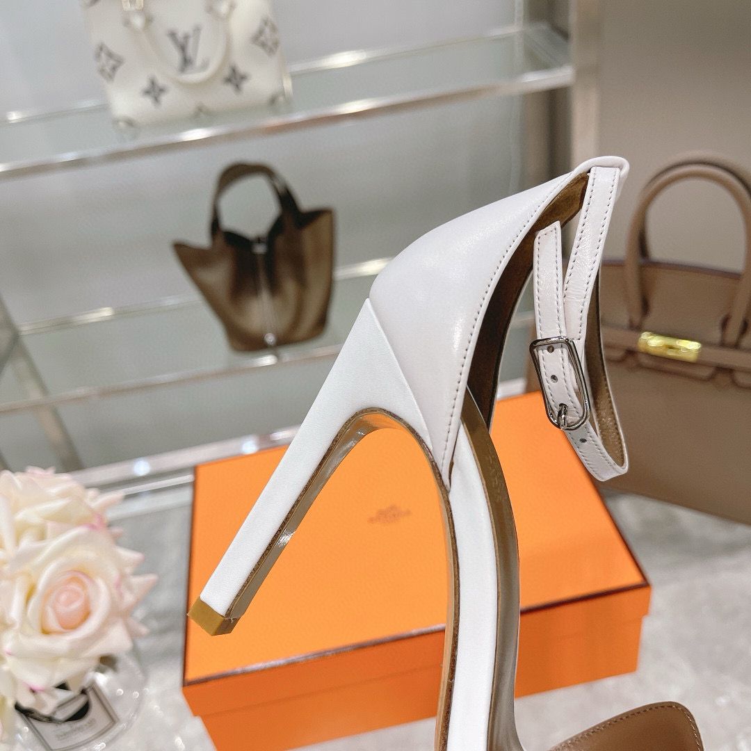 Hermes Shoes 10.5CM Heels HMS00589 White