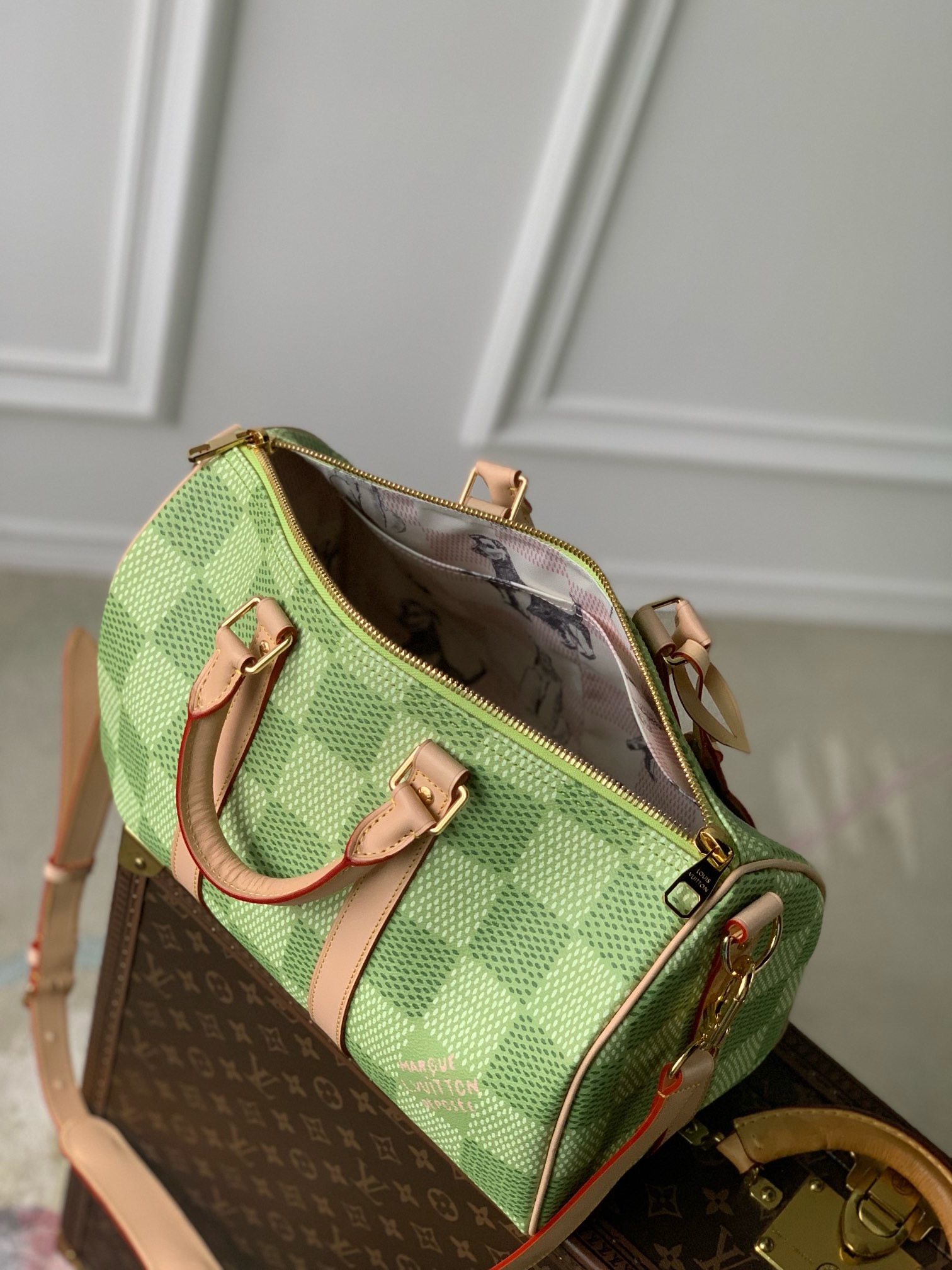 Louis Vuitton Keepall Bandouliere 35 N40671 Green