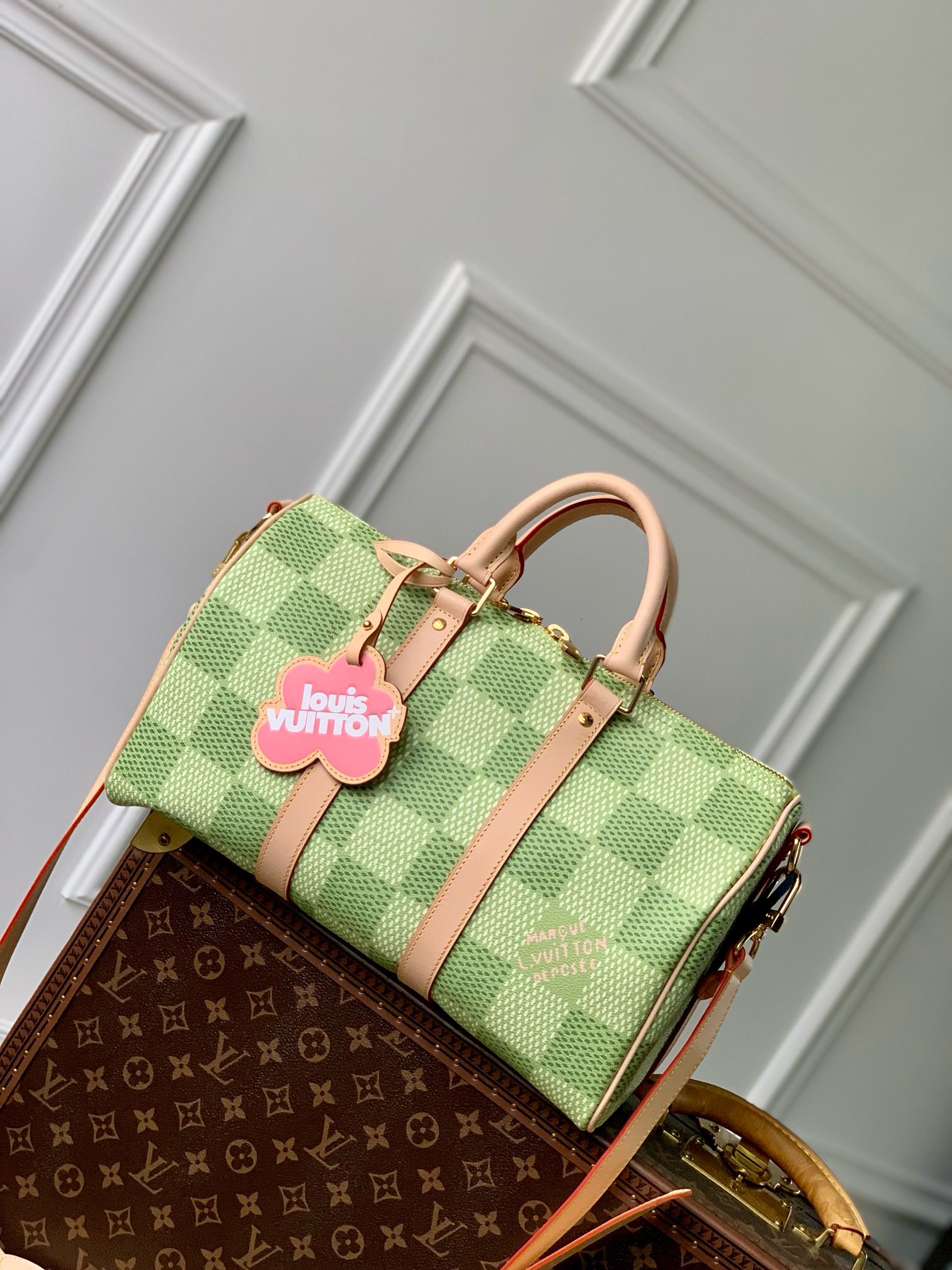 Louis Vuitton Keepall Bandouliere 35 N40671 Green