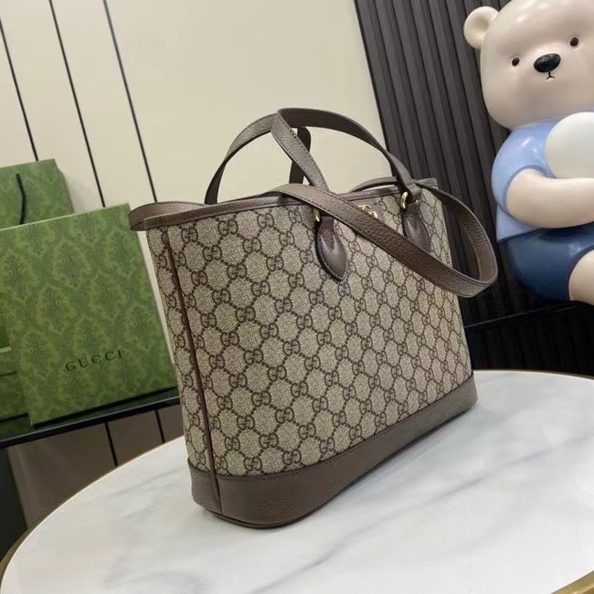 GUCCI OPHIDIA GG MINI TOTE BAG 765043 brown