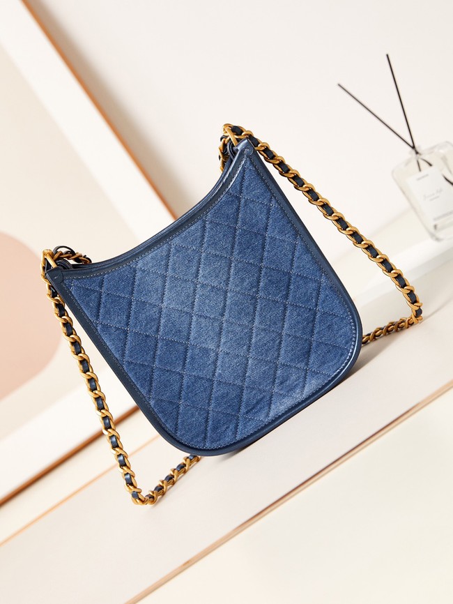 CHANEL HOBO HANDBAG AS4532 Blue