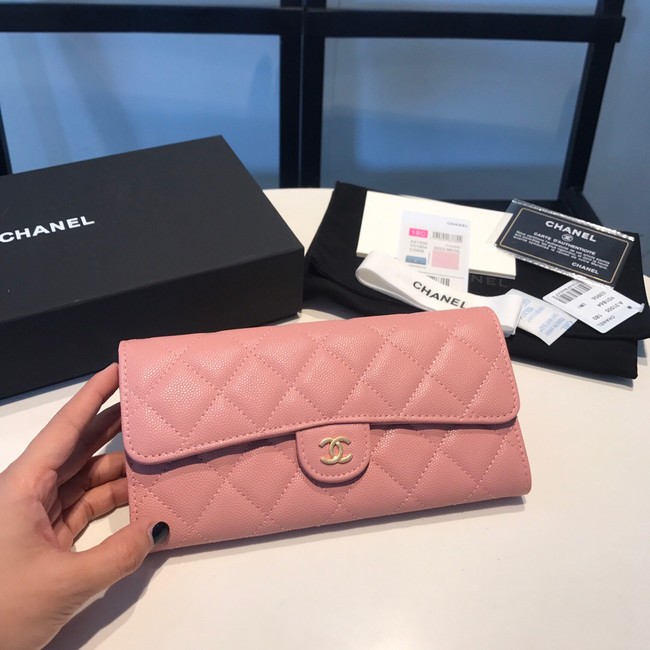 CHANEL FLAP WALLET 31505 pink