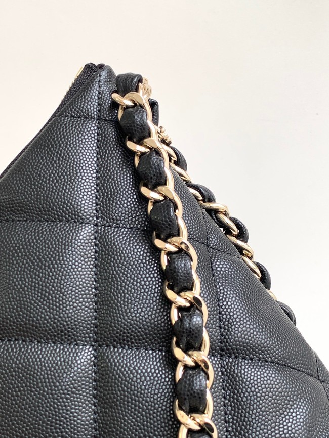 CHANEL Large HOBO HANDBAG AS4246 BLACK