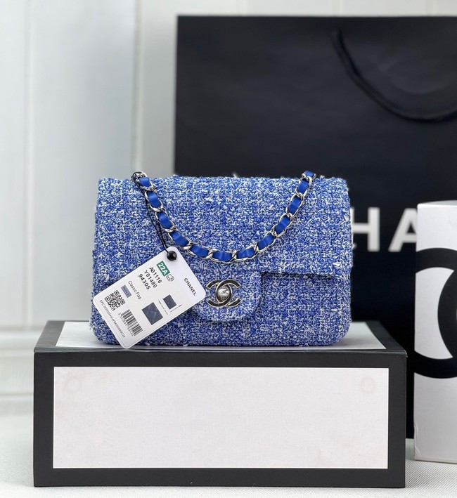 CHANEL MINI CLASSIC HANDBAG A69900 blue