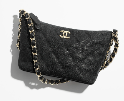 CHANEL SMALL HOBO BAG AS4320 BLACK