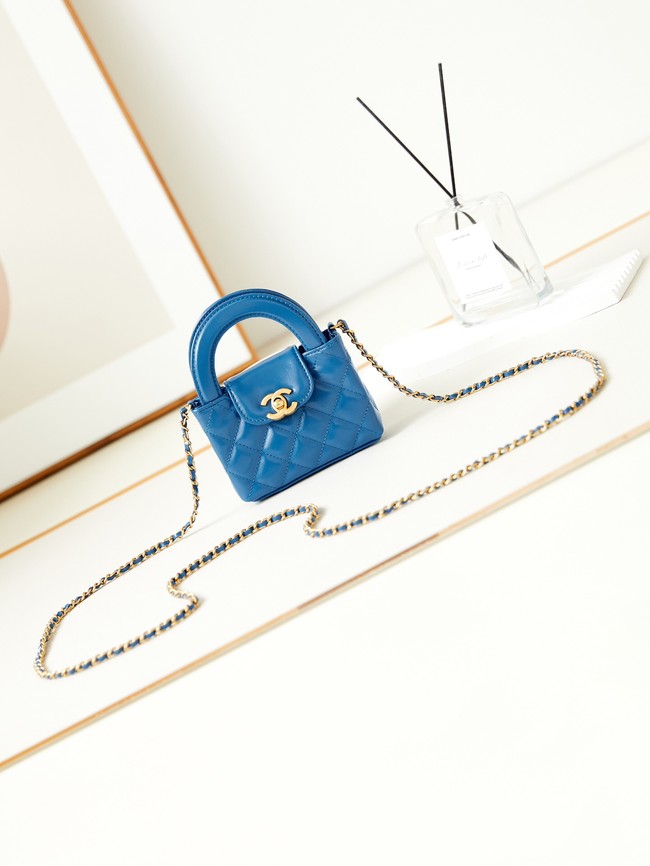 Chanel 23K NANO SHOPPING BAG AS3435 BLUE