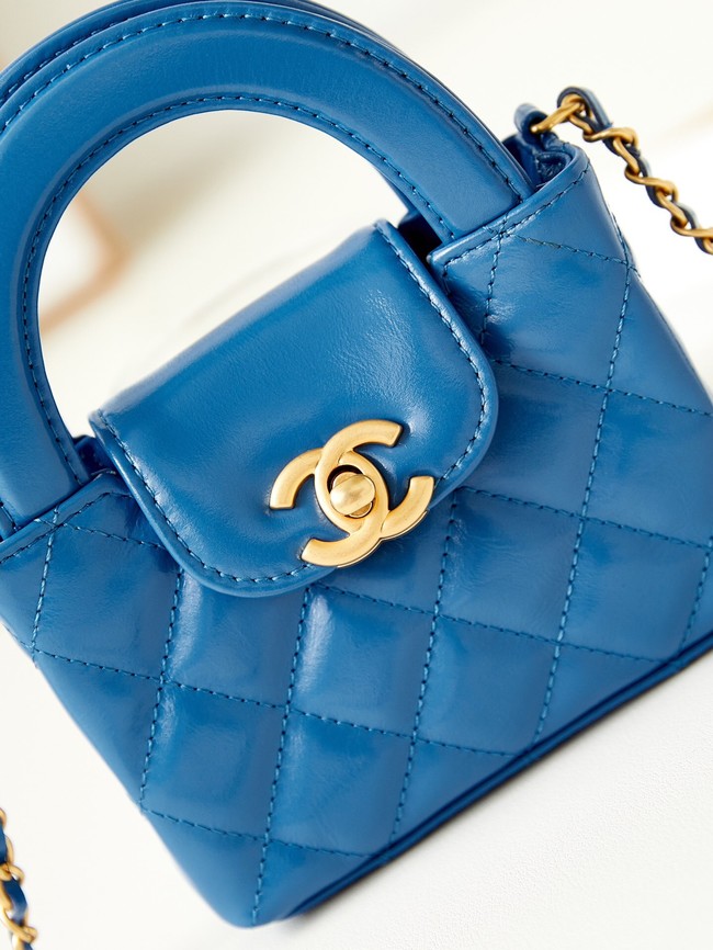 Chanel 23K NANO SHOPPING BAG AS3435 BLUE