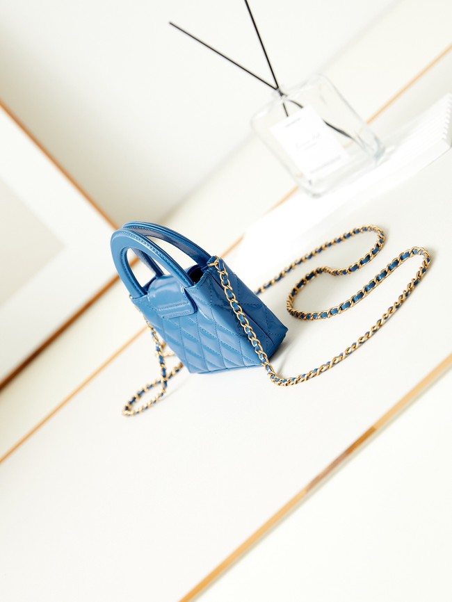 Chanel 23K NANO SHOPPING BAG AS3435 BLUE