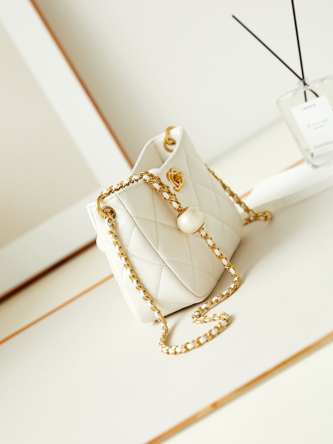 Chanel SMALL MESSENGER BAG AS4859 white