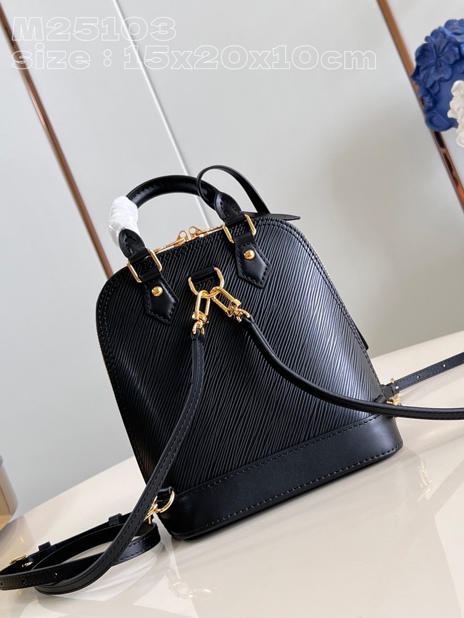 Louis Vuitton Alma Backpack M25103 black