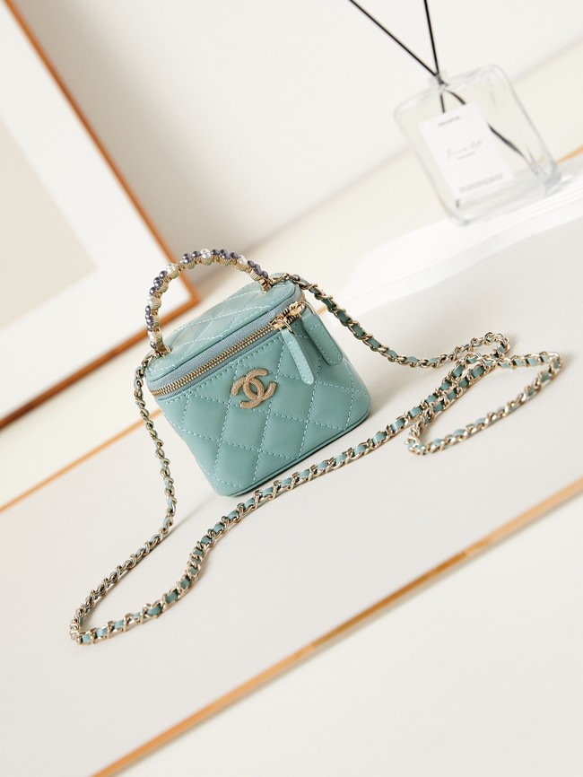 CHANEL NANO CLUTCH WITH CHAIN AS3965 BLUE