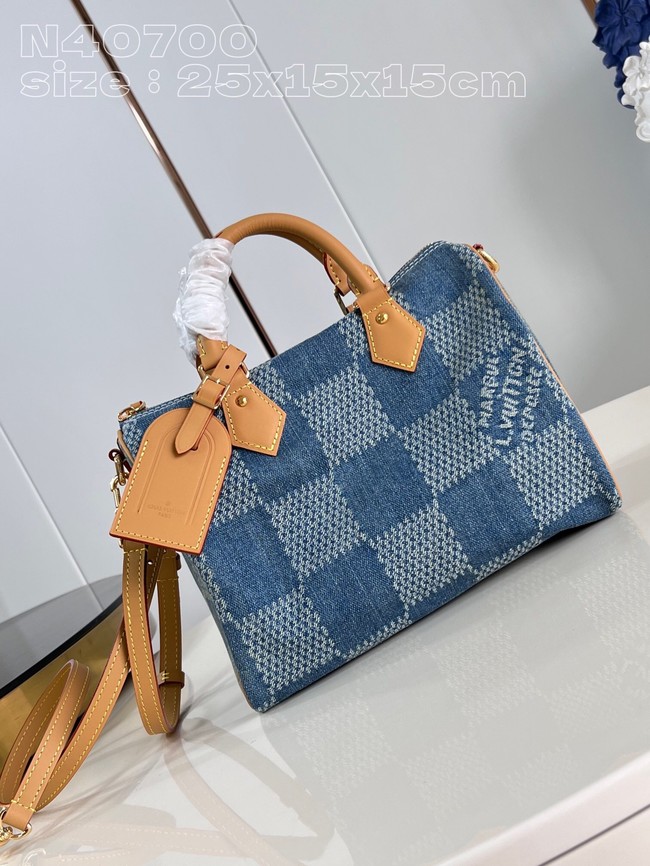 Louis Vuitton Speedy N40700 Denim Blue