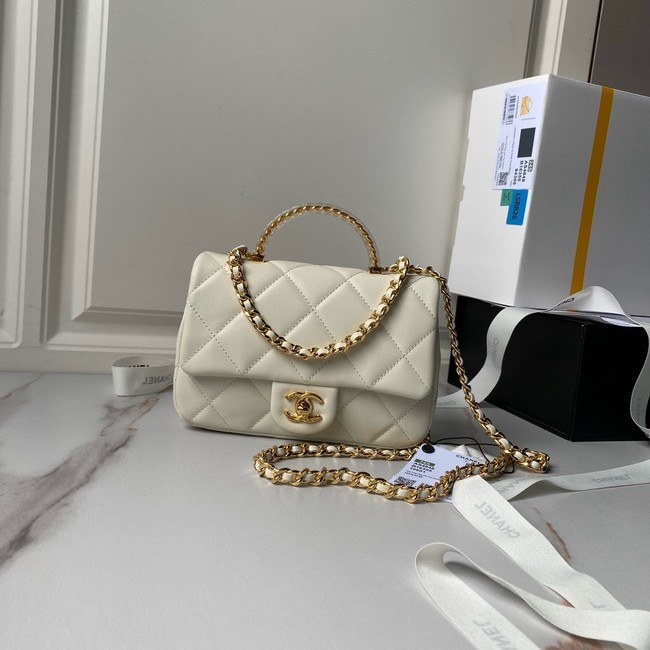 Chanel CLUTCH WITH CHAIN AS4848 white