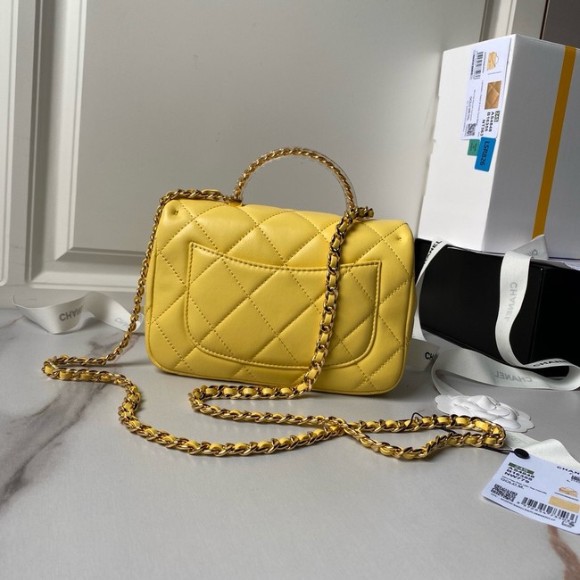 Chanel CLUTCH WITH CHAIN AS4848 yellow