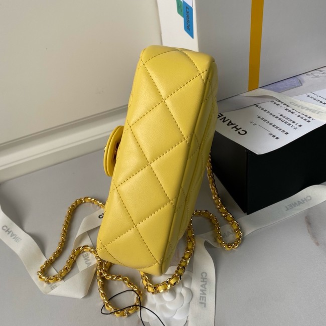 Chanel CLUTCH WITH CHAIN AS4848 yellow