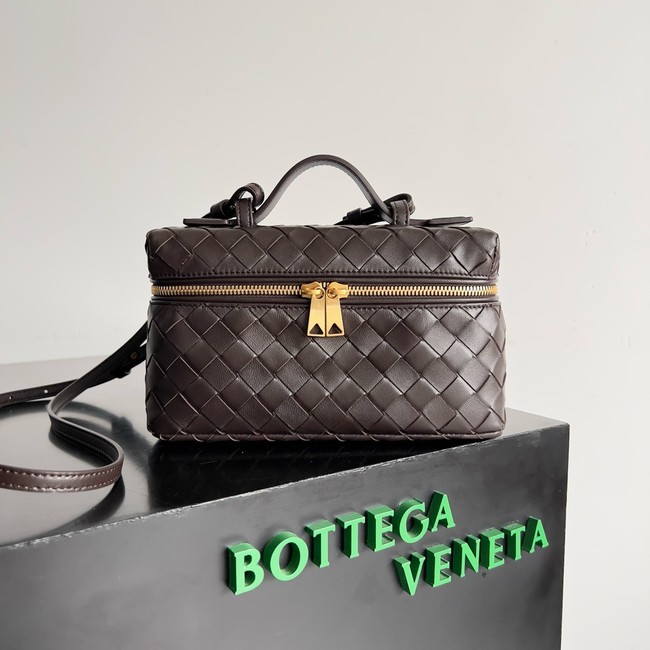 Bottega Veneta Vanity Case On Strap 789109 dark brown