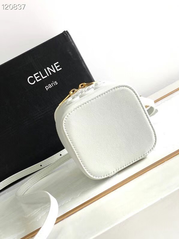 CELINE MINI VANITY CASE IN CALFSKIN 10J762 white