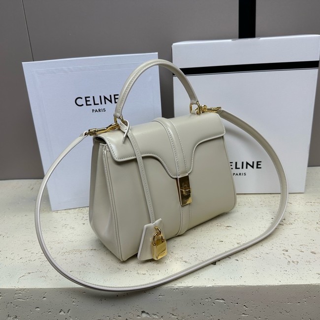 CELINE MINI 16 IN SATINATED CALFSKIN 197983 Beige