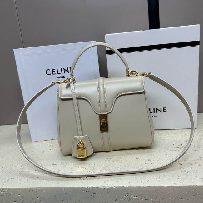 CELINE MINI 16 IN SATINATED CALFSKIN 197983 Beige