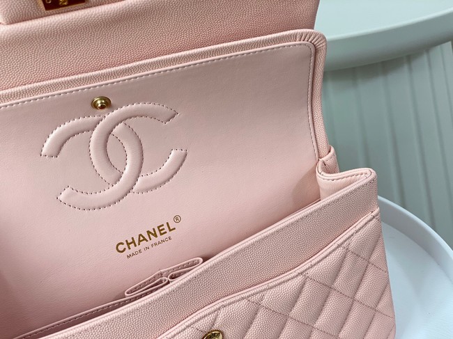 CHANEL CLASSIC 11.12 HANDBAG AS01112 PINK&GOLD Metal