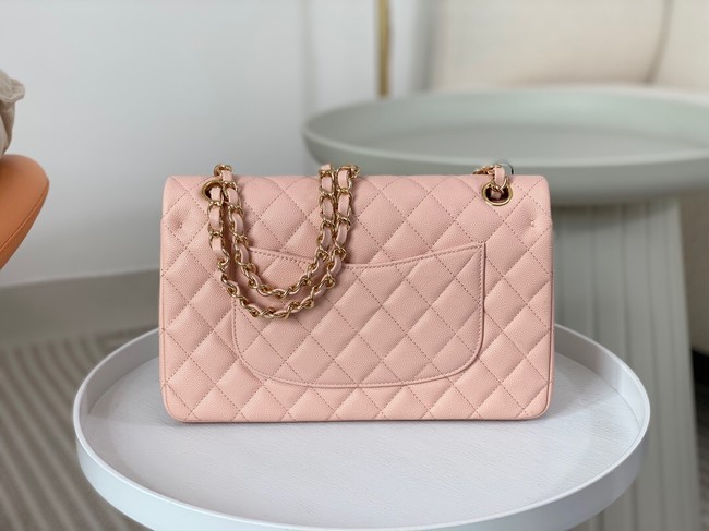 CHANEL CLASSIC 11.12 HANDBAG AS01112 PINK&GOLD Metal