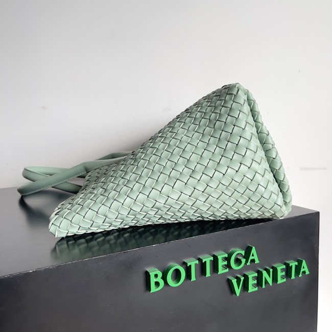 Bottega Veneta Large intreccio leather tote bag 608811 light green