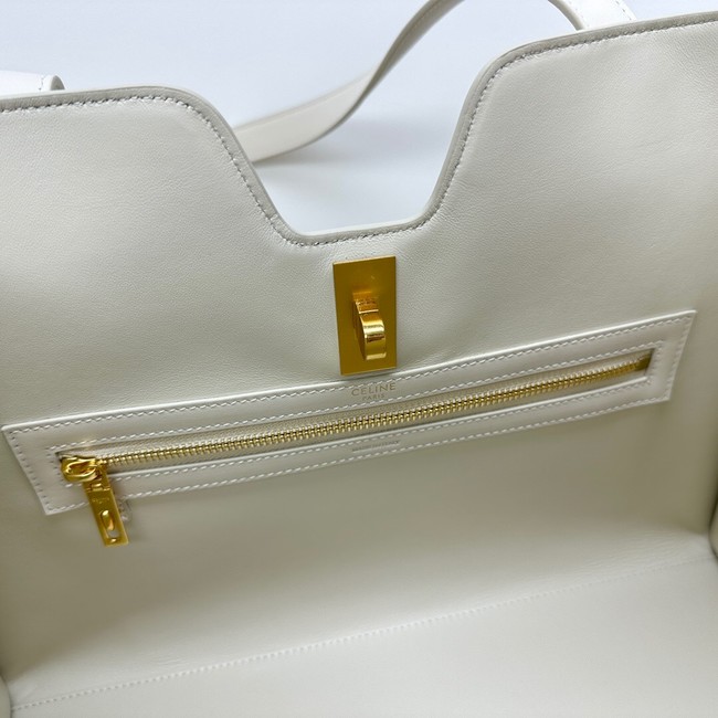 CELINE CABAS 16 IN SMOOTH CALFSKIN 112583 LIGHT STONE