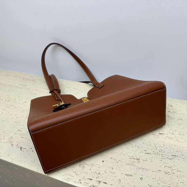 CELINE CABAS 16 IN SMOOTH CALFSKIN 112583 brown