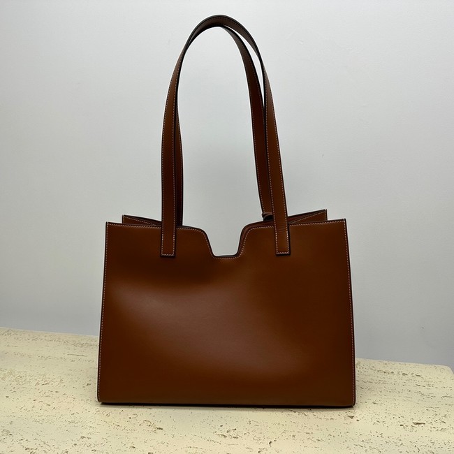 CELINE CABAS 16 IN SMOOTH CALFSKIN 112583 brown