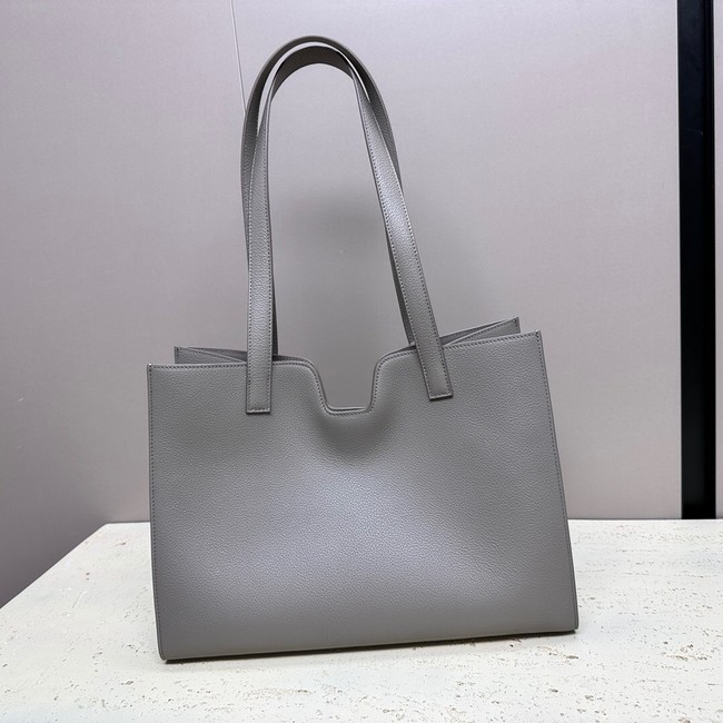 CELINE CABAS 16 IN SUPPLE GRAINED CALFSKIN 112583 gray