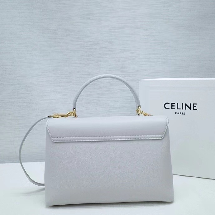 CELINE MEDIUM NINO BAG IN SUPPLE CALFSKIN 117523 LIGHT STONE