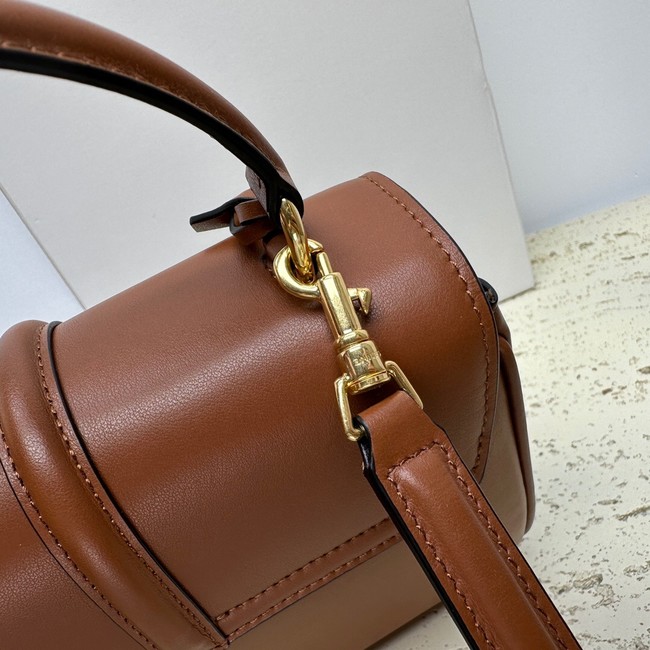 CELINE MINI 16 IN SATINATED CALFSKIN 197983 brown