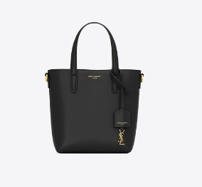 Saint Laurent MINI TOY SHOPPING SAINT LAURENT IN BOX LEATHER 773995 black