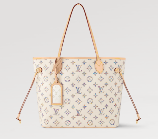 Louis Vuitton Neverfull MM M24905 Multicolor Beige