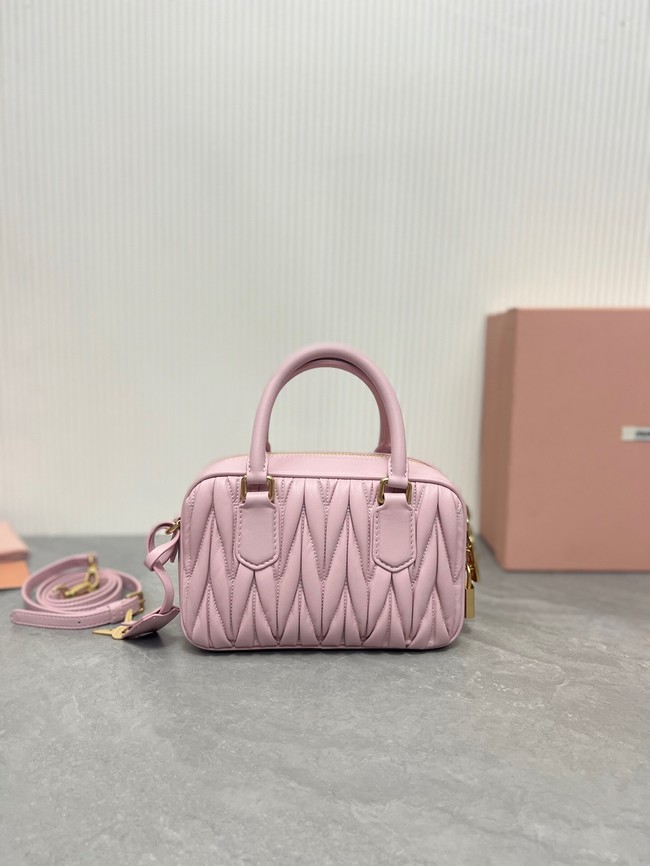 MIU MIU Original Leather Top Handle Bag 5BB123 pink