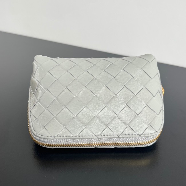 Bottega Veneta Intrecciato Beauty Pouch 764044 gray