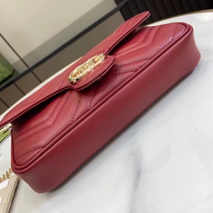 Gucci GG MARMONT MINI BAG 751526 red