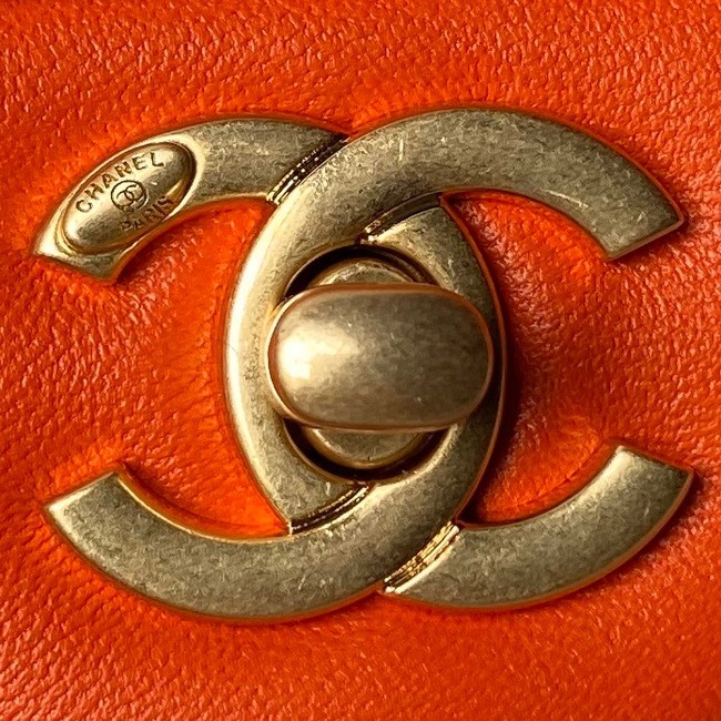 CHANEL MINI FLAP BAG AS4868 ORANGE