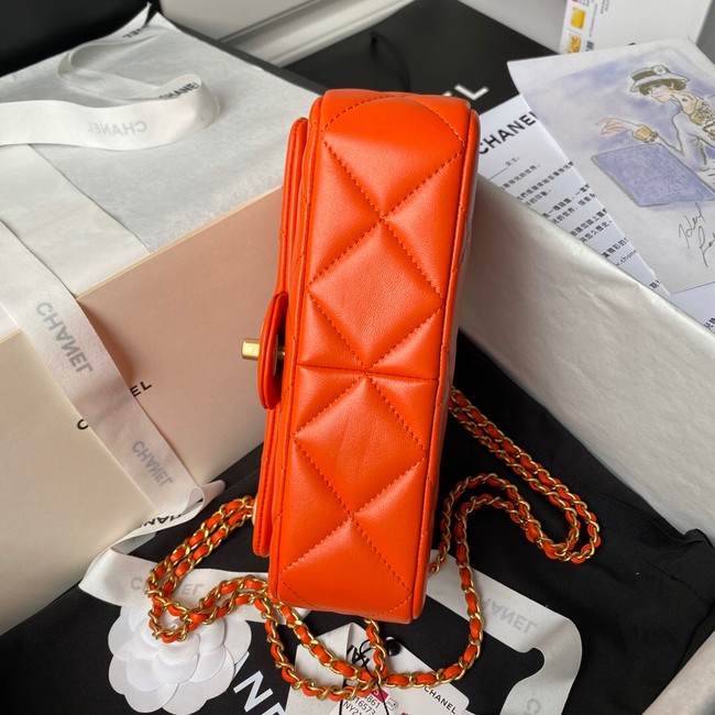 CHANEL SMALL FLAP BAG AS4861 orange