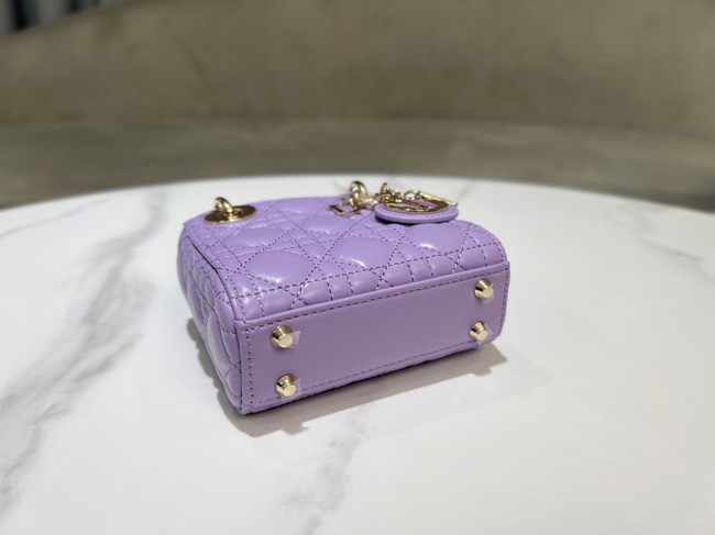 Lady Dior Micro Bag Cannage Lambskin S0856ONG Lilac