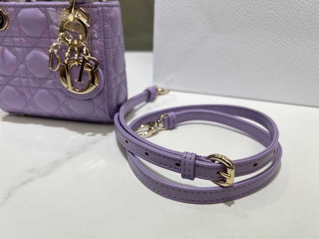 Lady Dior Micro Bag Cannage Lambskin S0856ONG Lilac