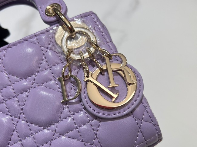 Lady Dior Micro Bag Cannage Lambskin S0856ONG Lilac