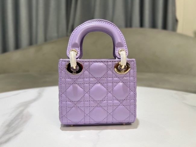 Lady Dior Micro Bag Cannage Lambskin S0856ONG Lilac