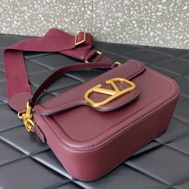 VALENTINO Alltime calfskin bag MZ098 Wine