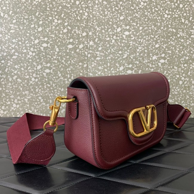 VALENTINO Alltime calfskin bag MZ098 Wine