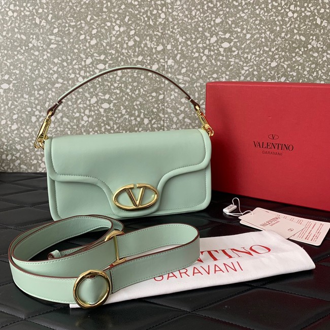 VALENTINO VLOGO 1960 medium lambskin bag FJ098 light green