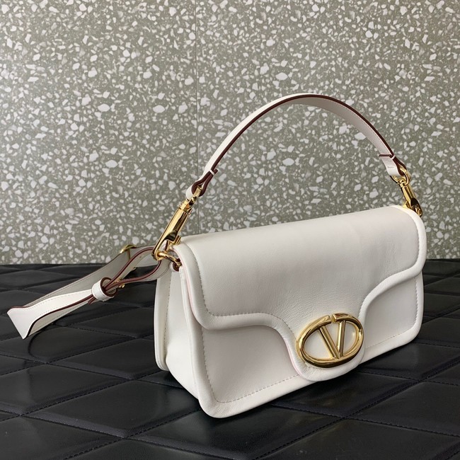 VALENTINO VLOGO 1960 medium lambskin bag FJ098 white